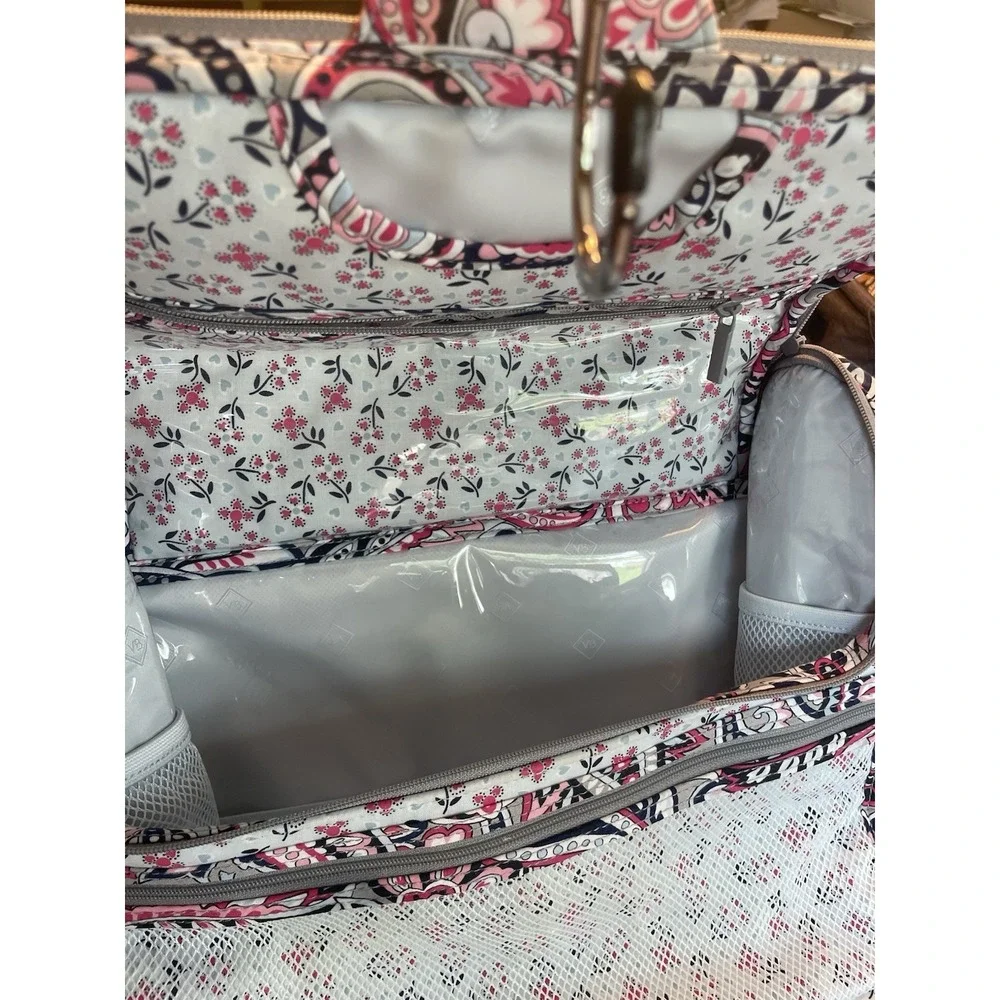 Vera Bradley Gramercy Paisley Travel toiletries hanging organizer cosmetic makeu